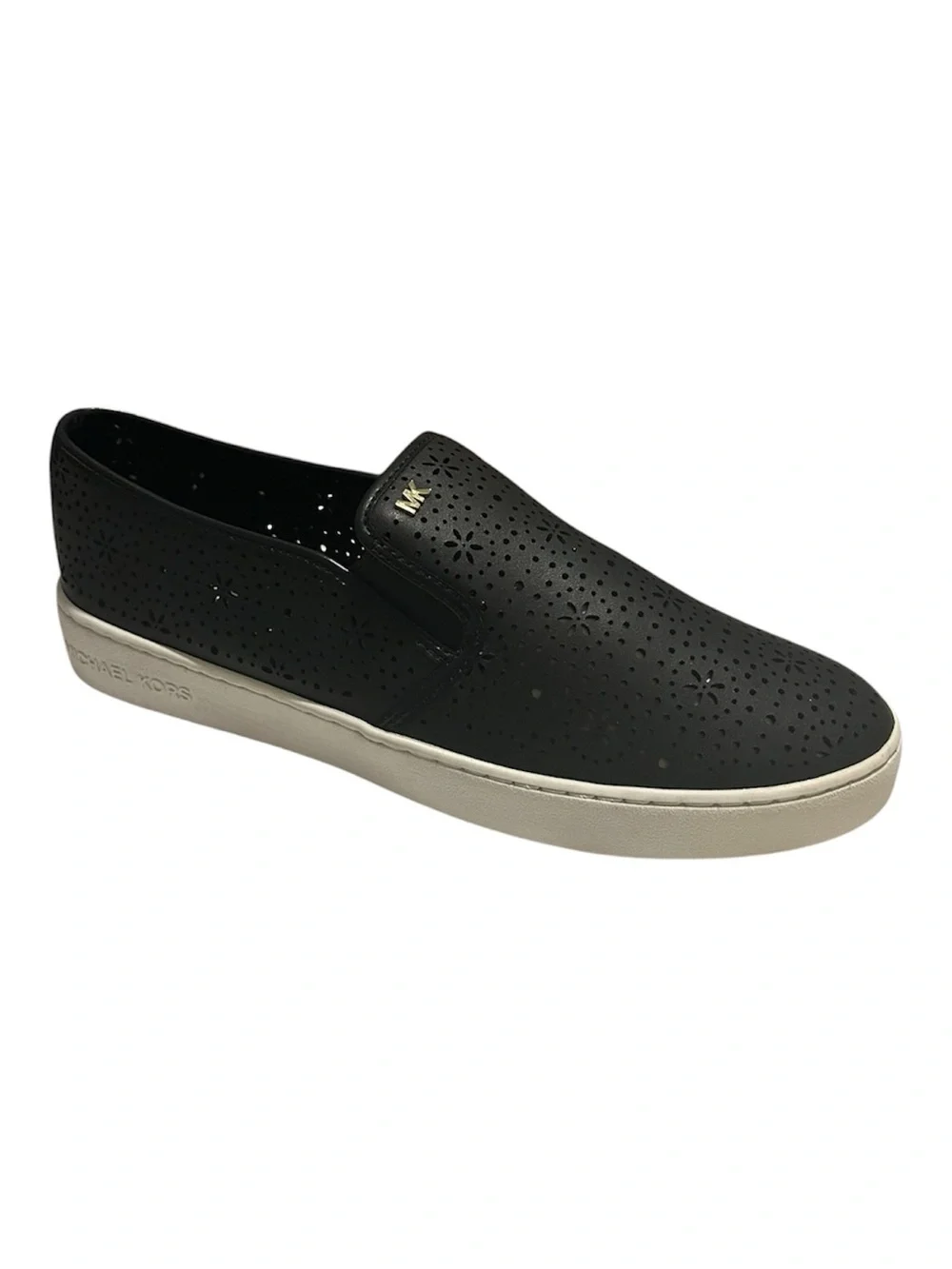 Michael Kors Black Perforated Slip-On
